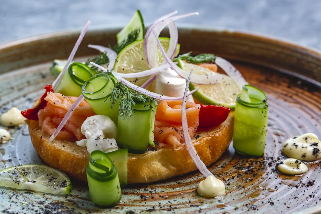 Bruschetta with beans and anchovies