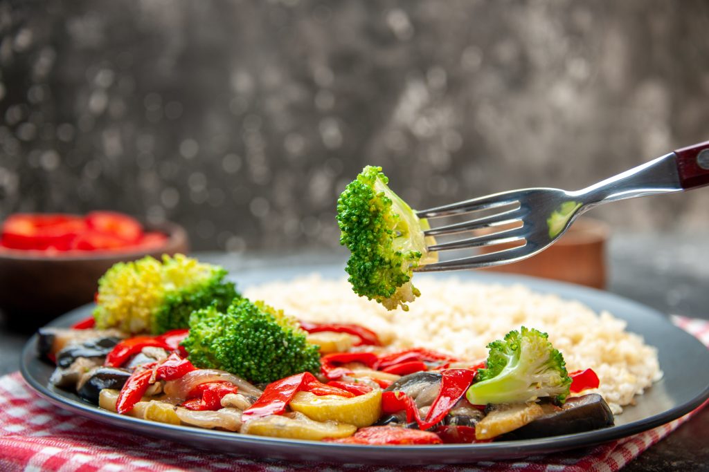 Risotto with broccoli and bacon